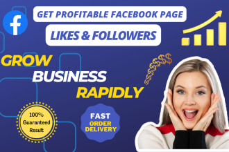 create facebook page promotion ad to grow page followers and likes