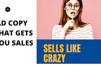 write converting facebook or google ad copy that sells