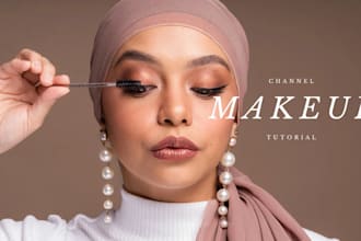 make youtube thumbnail for your beauty, skincare , and fashion videos