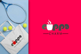 create logo with mock up for your website or online business