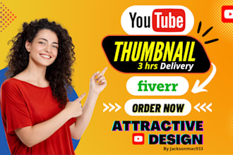 design catchy youtube thumbnail for your video