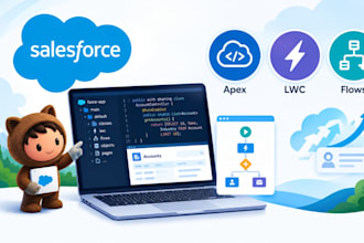 do salesforce development, apex, lwc and flows