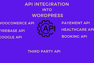 integrate any api into your wordpress and woocommerce
