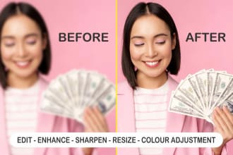 edit your photo in photoshop , high resolution , resize