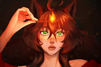 do beautiful portraits and fanart