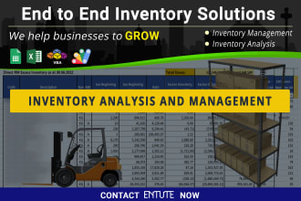 develop inventory management excel modules
