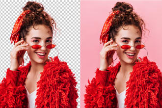 do photoshop masking or cut out image awesome