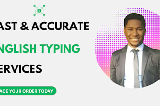 provide flawless english typing services