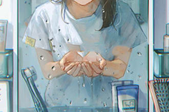 do yourself, original character, fanart in anime style