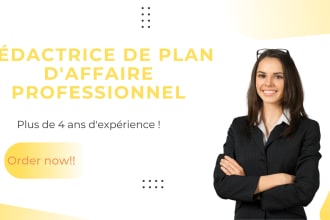write a successful business plan for your projects