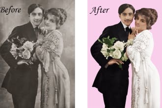 restore old photos and colorize old photos
