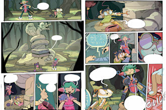 draw comic pages for your projects