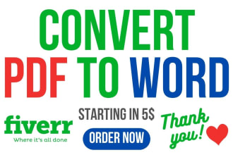 convert pdf to word or word to pdf