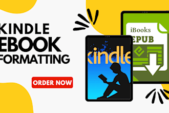 do PDF to epub, ebook conversion,kindle formatting, paperback and KDP for amazon