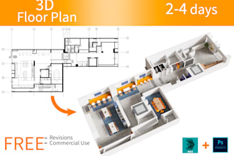 render a 3d floor plan of your interior