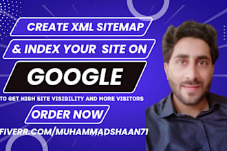 create XML sitemap and index your site on google