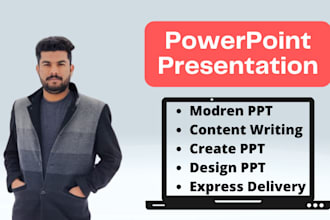 design and create modern powerpoint presentation