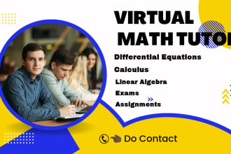 be your virtual math tutor upto graduation level
