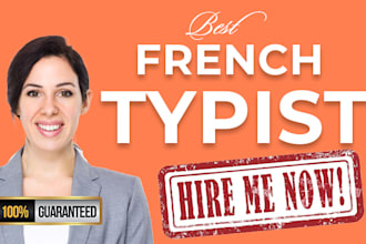 provide you with the best french transcription on fiverr