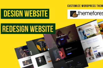 redesign wordpress website or wordpress website redesign