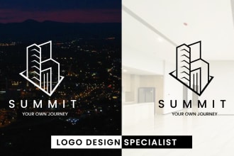 design real estate, real estate business, construction logo