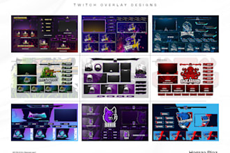 design custom twitch panels, discord emoji, and obs overlays for streamers