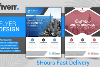 do business event flyer or urgent sports yards design