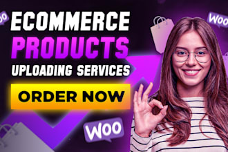 do wordpress data entry and woocommerce product upload