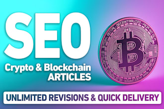 write SEO articles on nfts, crypto and blockchain for your website