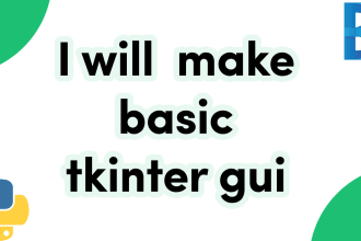 make basic tkinter gui