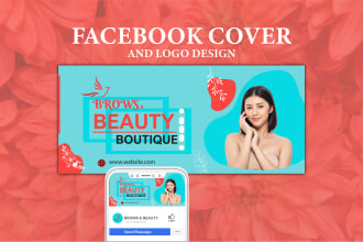 design facebook cover photo, logo and youtube banner