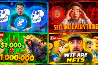 design eye catching clickbait nft crypto thumbnails