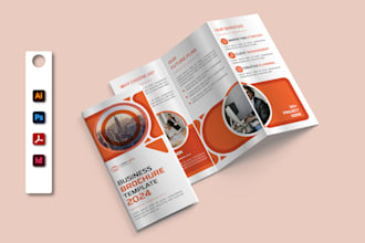 design custom bifold, trifold brochure ready to print