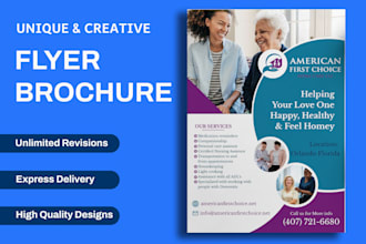 do medical, healthcare, clinic, hospice home care flyer or brochure