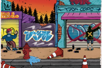 design awesome graffiti text, tags, tshirts, and logo