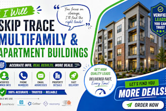 do lead generation of multifamily and apartment buildings