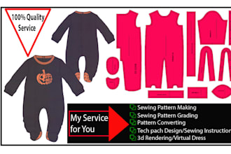 make a sewing pattern for any type of apparel garments