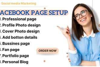 facebook business page creation , fb fan page setup , banner