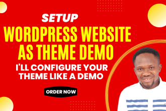 customize wordpress theme exactly as a demo