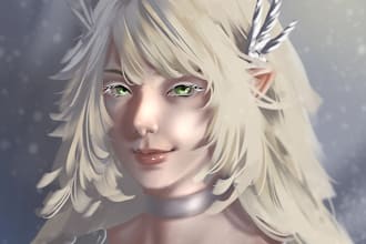 draw digital painting character for your avatar or icon