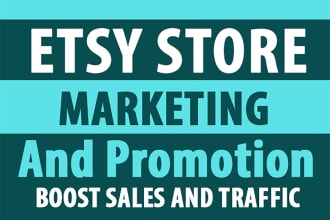 do etsy store promotion and etsy shop marketing