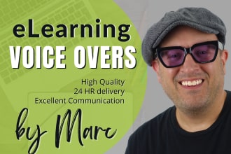 be your confident male elearning training voice over fast and cheap