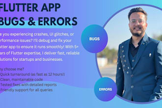 fix errors and bugs in your flutter hybrid mobile app