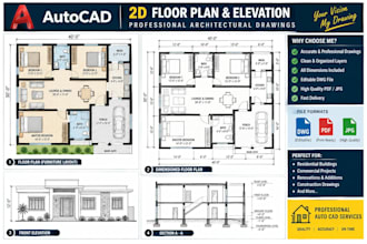 create 2d autocad plans