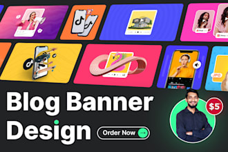 design blog banners, blog post featured image and web banner