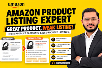 be your amazon expert for listing SEO and product listing copywriting