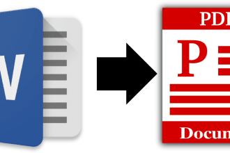 convert PDF or written texts to word documents