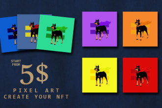 create pixel art nft collection for you
