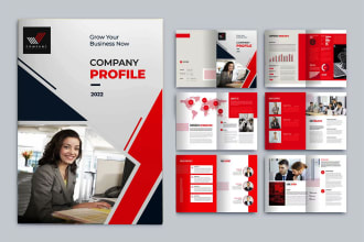design company profile, business brochure, annual report, booklet or proposal
