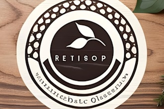 do authentic rustic logo design for your business